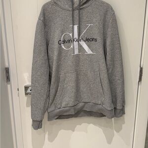 Calvin Klein Jeans Charcoal Hoodie Sweater for Men